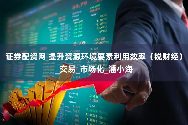 证劵配资网 提升资源环境要素利用效率（锐财经）_交易_市场化_潘小海